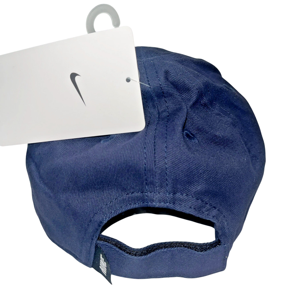 Nike Club Cap Kids Toddler Swoosh Adjustable Hat Obsidian White 2-4T New - Picture 4 of 11